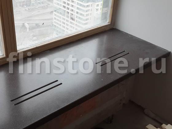 Накладка на джакузи с переходом в подоконник из искусственного камня ...